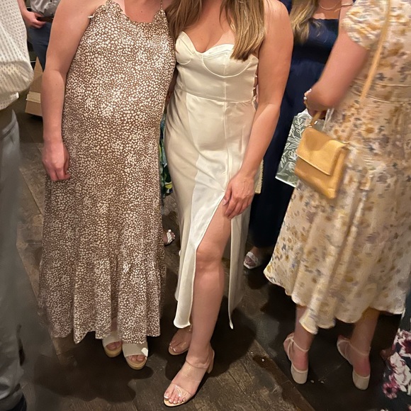 White Satin Dress - Picture 3 of 3